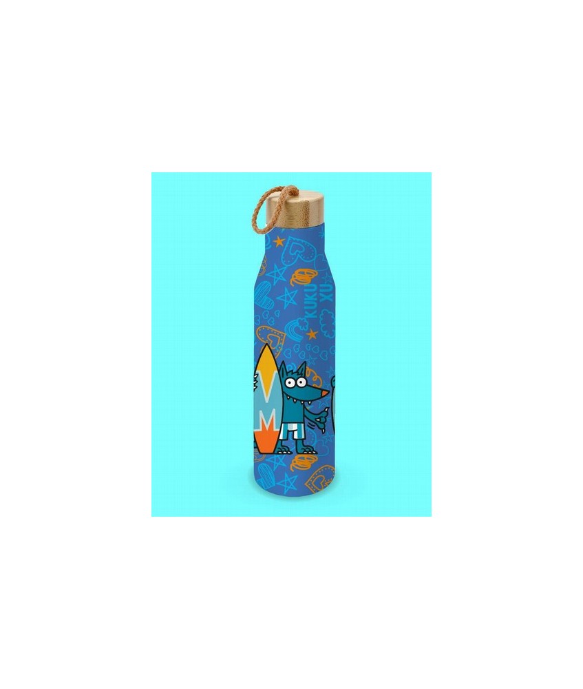 Botella de acero inoxidable 0,50l Wolf Surf. Para el trabajo, el gimnasio, un paseo? Es perfecta para todo pero no olvides llen
