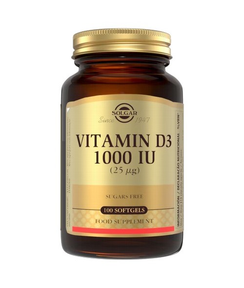 1000 UI de vitamina D3 de alta calidad, la forma que mejor procesa el organismo. Apoya el funcionamiento normal del sistema inm
