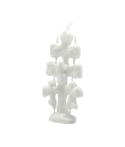 Vela Cruz Caravaca 14 cm (Blanco)