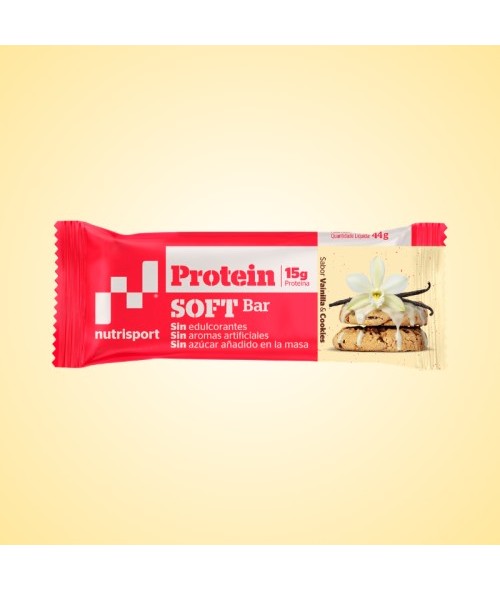 PRECIO POR UNIDAD.
VENTA MINIMA EXPOSITOR
COMPLETO DE 25 UNDS.

Una barrita con sabor a galletas de vainilla y pequeños toq