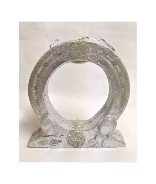 Vela Herradura 15 cm (Plateado)