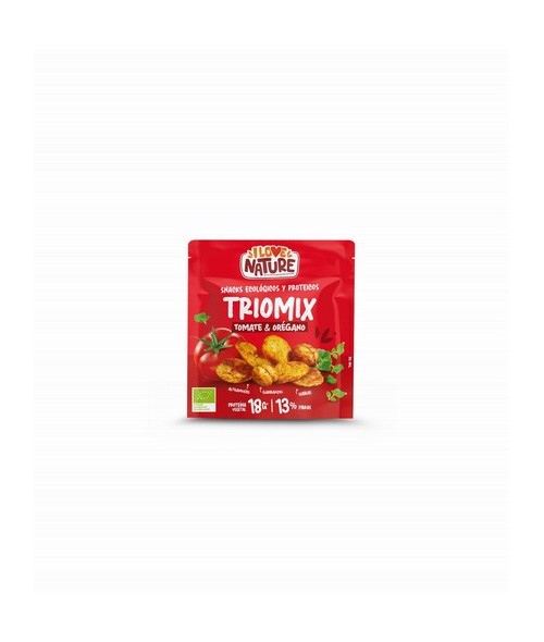 Snack ecológico delicioso y sabroso, elaborado con 79% de legumbres: garbanzos, habas y altramuces. Procedente de prácticas reg