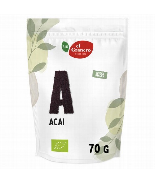 Ingredientes: acai* en polvo (Euterpe oleracea). Puede contener gluten, soja, sésamo y frutos de cáscara.

(*)=De cultivo eco