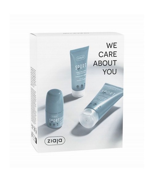 Set de regalo unisex para el cuidado corporal de la línea Sport. 3 esenciales para el cuidado antes y después del ejercicio.
