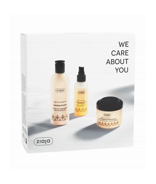 Set de regalo para el cuidado capilar. Regeneración activa del cabello y protección térmica. 3 esenciales para cabello dañado, 