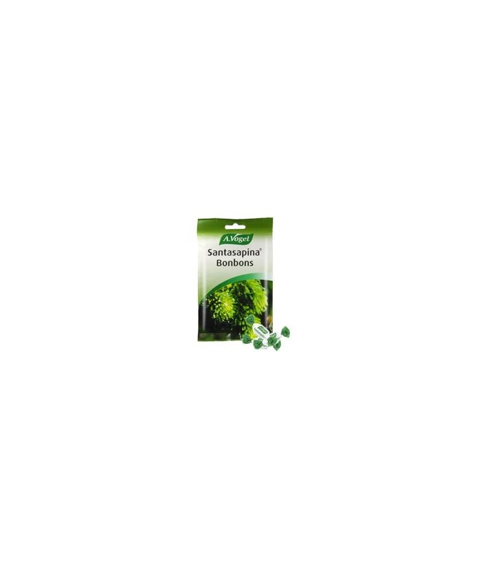 Santasapina® Bonbons caramelos refrescantes con extractos de yemas de abeto.
Composición:
1 bonbon de 5,2 g contiene:
Ingred