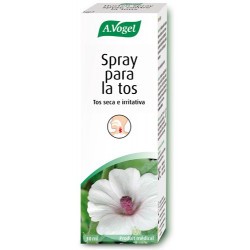 Spray para la tos
Para la tos seca e irritativa. Efecto antitusivo y calmante.

A.Vogel Spray para la tos seca e irritativa 