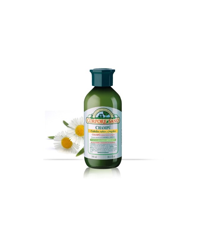 HIPOALERGÉNICO.
Indicado para cabellos rubios y frágiles.
La Camomila actúa como aclarante del color del cabello y como prote