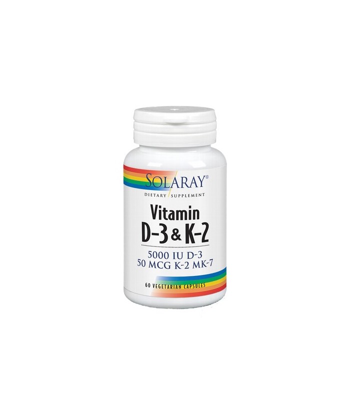 Solaray Vitamin D3 + K2 es un complemento alimenticio que combina dos nutrientes clave para la salud ósea
La vitamina D3 es es