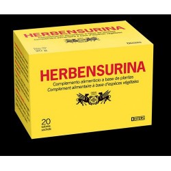 DESCRIPCIÓN: Herbensurina es un complemento alimenticio en forma de sobres-filtro para infusión, con una cuidada mezcla de plan