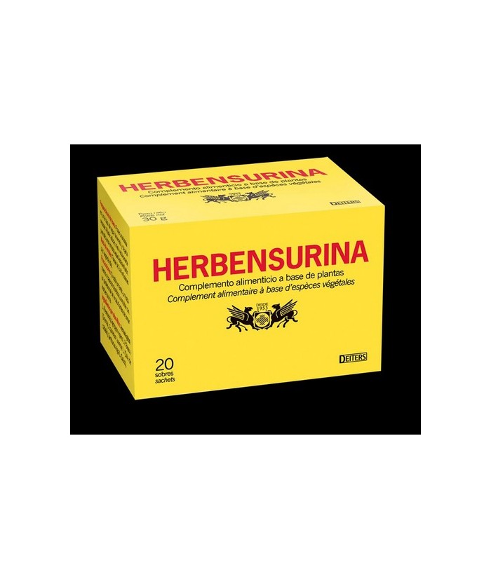 DESCRIPCIÓN: Herbensurina es un complemento alimenticio en forma de sobres-filtro para infusión, con una cuidada mezcla de plan