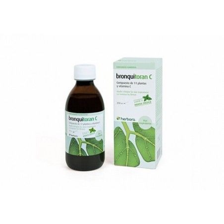 Bronquitoran C
Producto ideal con una sola toma diaria, a base de extractos acuosos de plantas aromáticas y vitamina C
250 ml