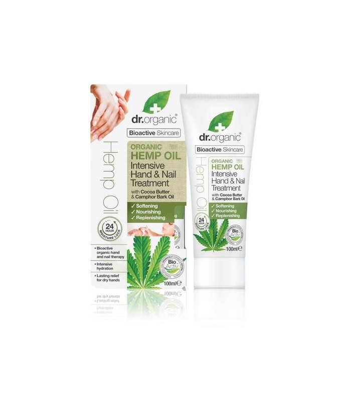 Hemp oil Intensive hand & nail treatment
El aceite de cáñamo orgánico es rico en ácidos grasos
esenciales y Omega 3, 6 y 9, e