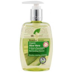 Aloe Vera Handwash
Este jabón natural, rico y calmante basado en Aloe Vera
orgánico, está diseñado para eliminar de manera su