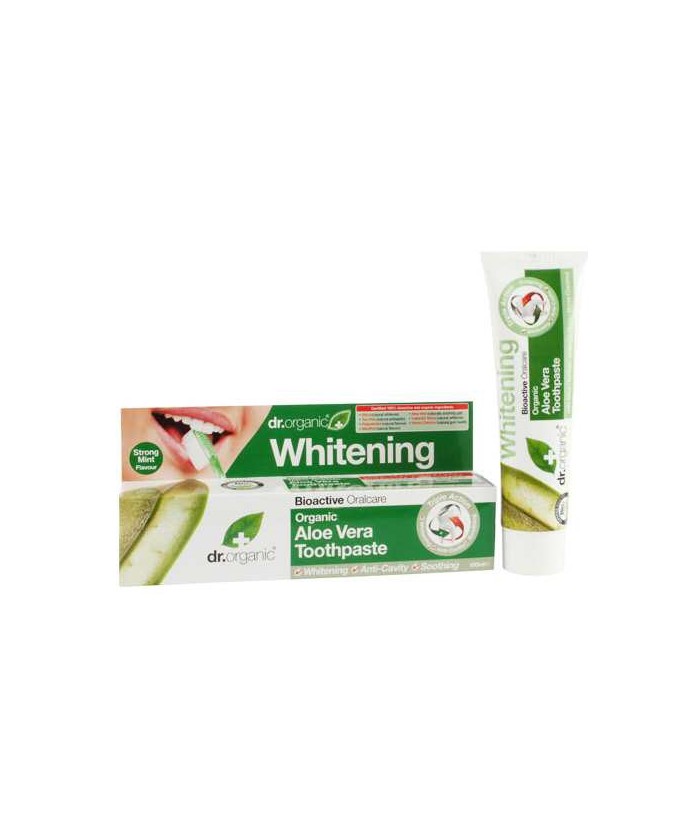 Aloe Vera Toothpaste
Esta pasta de dientes de triple acción, está formulada con
Aloe Vera orgánica, sílice, musgo islandés, c