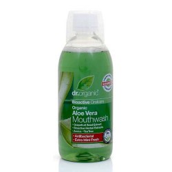 Aloe Vera Mouthwash
Un enjuague bucal protector que combina las propiedades
calmantes de Aloe Vera orgánico con las propiedad