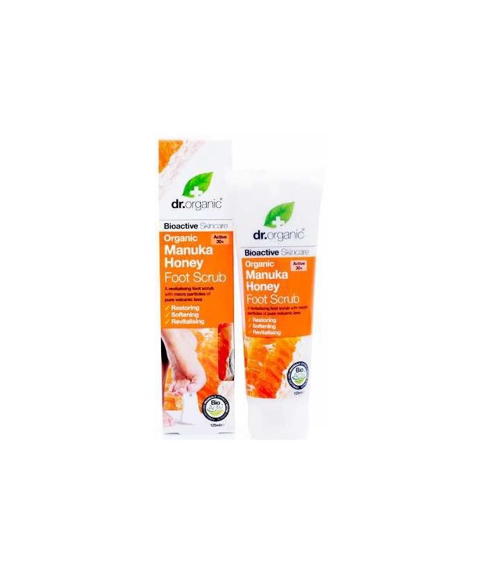 Manuka Honey Foot Scrub
Exfoliante para pies altamente efectivo revitalizante, Limpia,
tonifica, absorbe impurezas de la piel