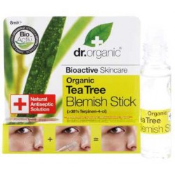 Tea Tree Blemish Stick
Con su presentación en roll on es fácil de
usar, el Dr. Organic Tea Tree Blemish
Stick es una solució