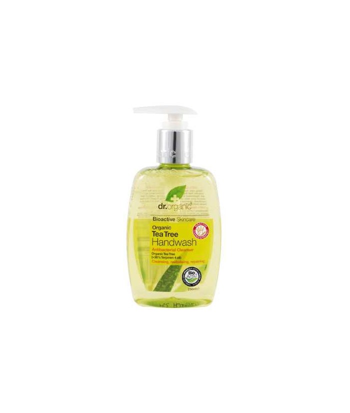 Tea Tree Handwash
Esta formulación suave antiséptica y antibacteriana
combina el aceite orgánico del árbol del té con el Aloe