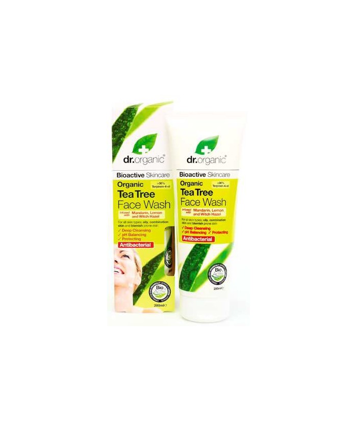 Tea Tree Face Wash
Gel facial de árbol de té es un limpiador facial suave pero
profundamente penetrante, formulado con una me