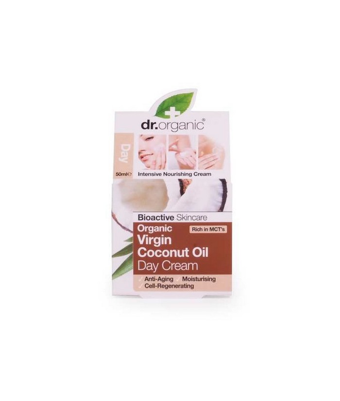 Virgin Coconut Oil Day Cream
Crema nutritiva e intensiva con una textura ligera y ultra absorbente.
Esta crema de día orgánic