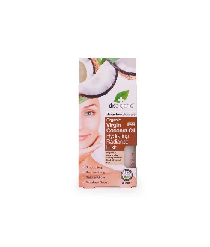 Virgin Coconut Oil Hydrating Radiance Elixir
Tratamiento intensivo que repone orgánicamente y
rehidrata la piel para una lumi