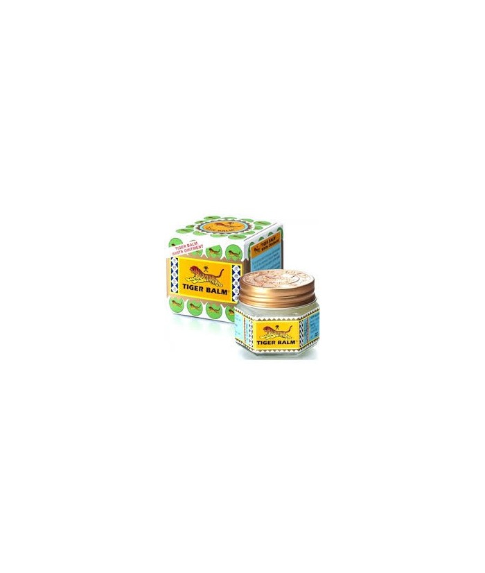 CARACTERÍSTICAS:
Tiger Balm es el autentico ungüento oríginal de uso externo para el alivio de los dolores.
PRESENTACIÓN:
Ta