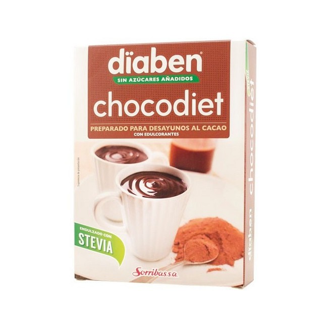 Chocodiet es un  preparado alimenticio al cacao para desayunos y meriendas que ha sido endulzado con el edulcorantes de origen 