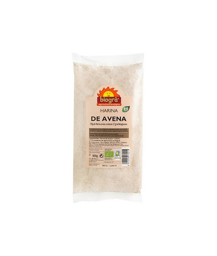 BIO. HARINA DE AVENA 500 Gr.