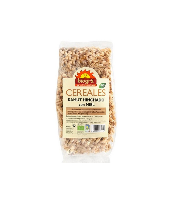 BIO.KAMUT HINCHADO CON MIEL 150 gr.