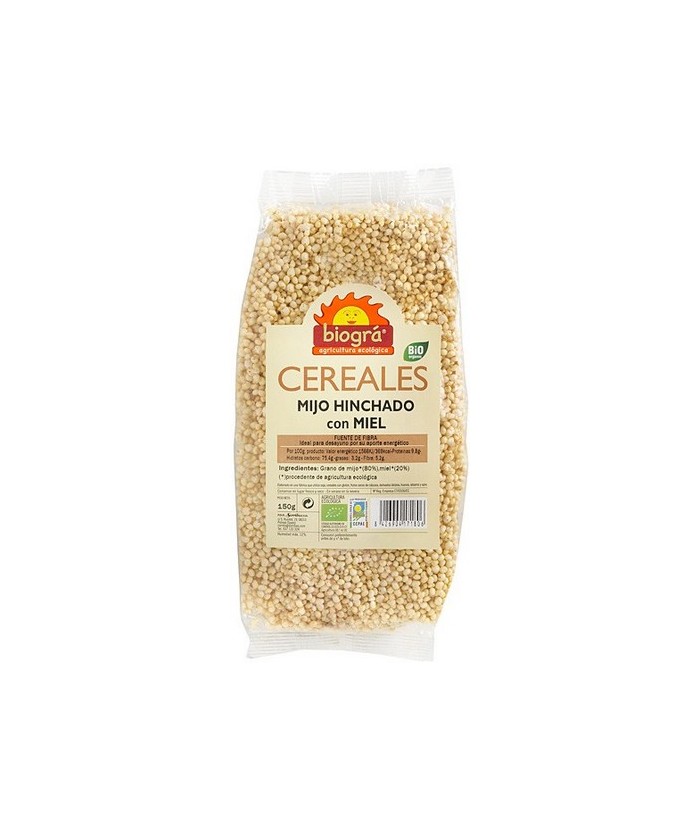 BIO.MIJO HINCHADO CON MIEL 150 gr