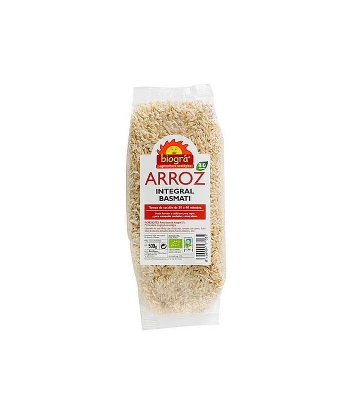 BIO.ARROZ BASMATI INTEGRAL 500 Gr.