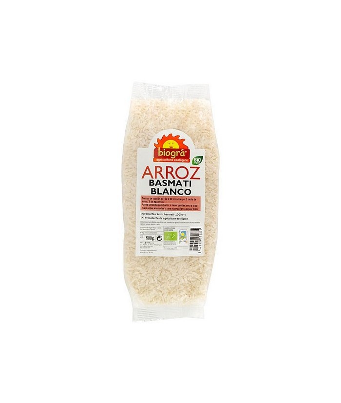 BIO.ARROZ BASMATI BLANCO 500 Gr.
