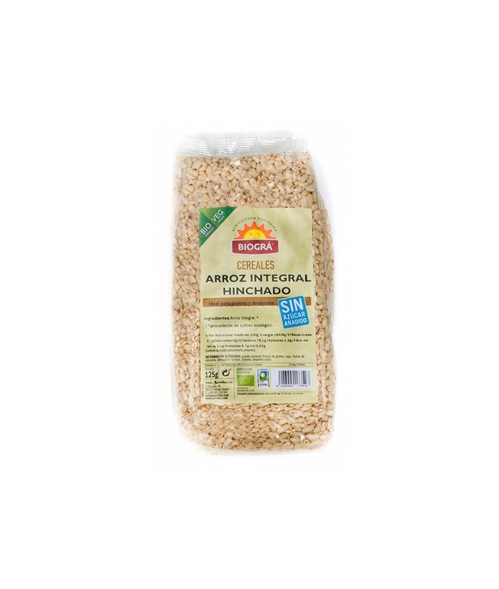 Arroz integral hinchado sin azúcar y sin miel

Ideal para desayunos y meriendas. Mezclar con leche, bebidas vegetales, yogurt