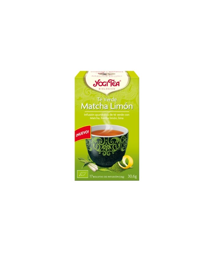 El Té Verde Matcha Limón de YOGI TEA® combina la herbología ayurvédica con la artesanía budista del té verde. Brotes verdes tie