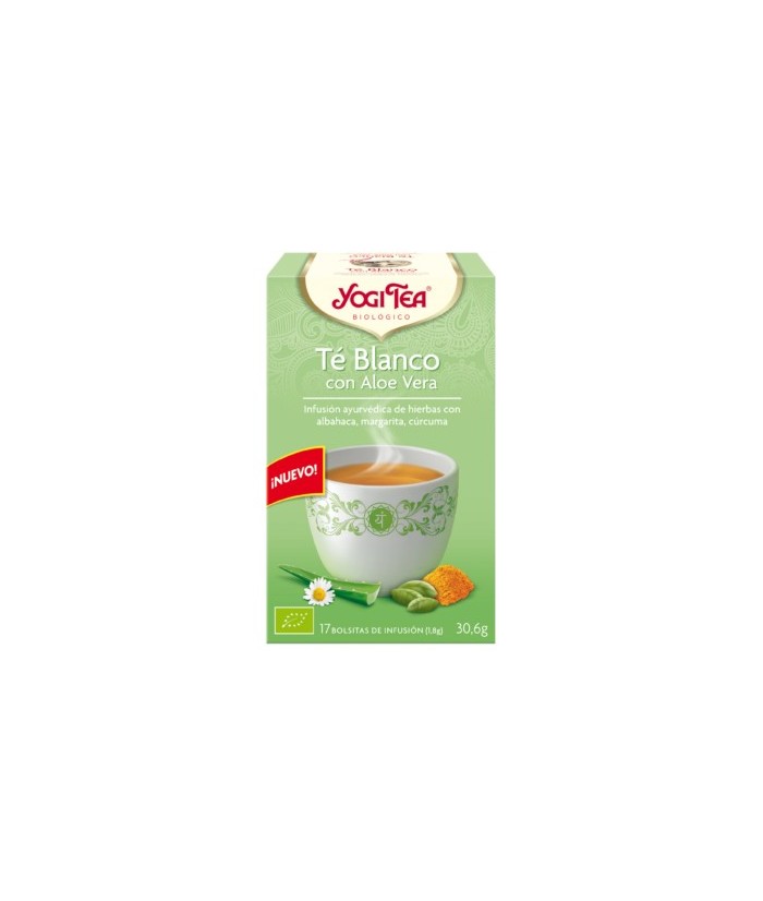 Té Blanco con Aloe Vera

Nuestra piel es el espejo de nuestra alma. Tomando una taza YOGI TEA® Té Blanco con Aloe Vera cuidam