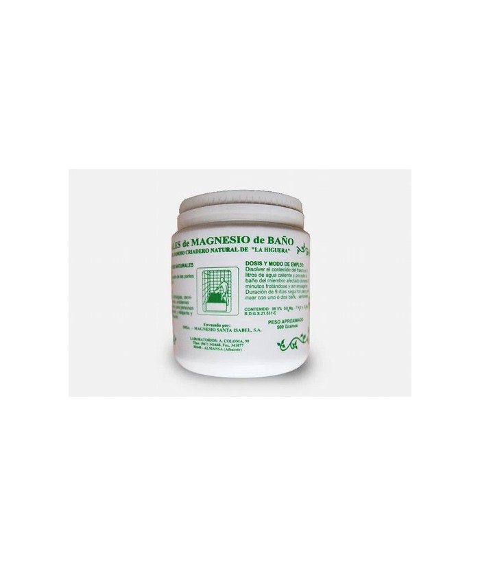 Sales de Magnesio de baño 500 gr

Estas sales se pueden emplear de dos formas, en el baño o mediante fomentos. Generalmente s