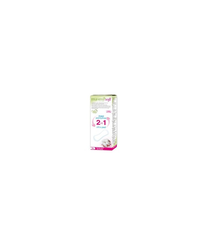 2 EN 1 PROTEGESLIP MAXI PLUS 24 UD MASMI

DESCRIPCIÓN DEL PRODUCTO
2 en 1 Protegeslips Maxi Plus / Compresa Ultrafina Un pro
