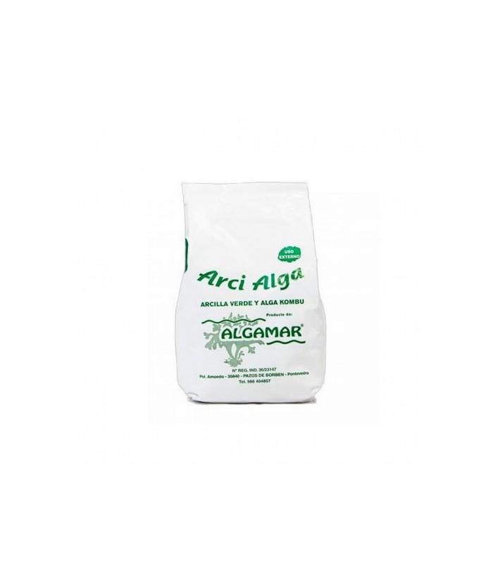 ARCIALGA (ARCILLA VERDE Y ALGA KOMBU) 500 G ALGAMAR
DESCRIPCIÓN DEL PRODUCTO
ARCIALGA  500 g  para uso externo Modo de empl
