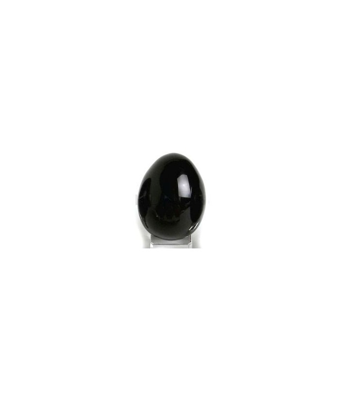 HUEVO OBSIDIANA NEGRA 38X50 mm.
