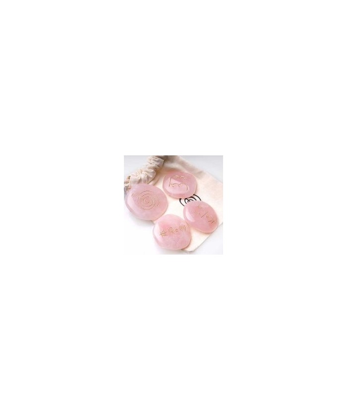 KU.CHAKRA REIKI CUARZO ROSA SET 4 unds.