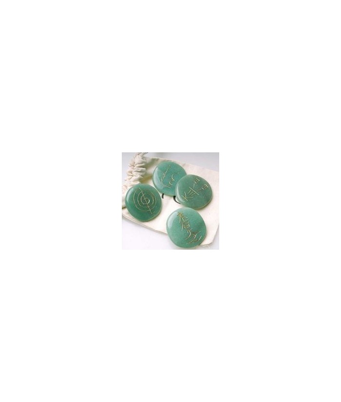 KU.CHAKRA REIKI AVENTURINA VERDE SET 4 unds.