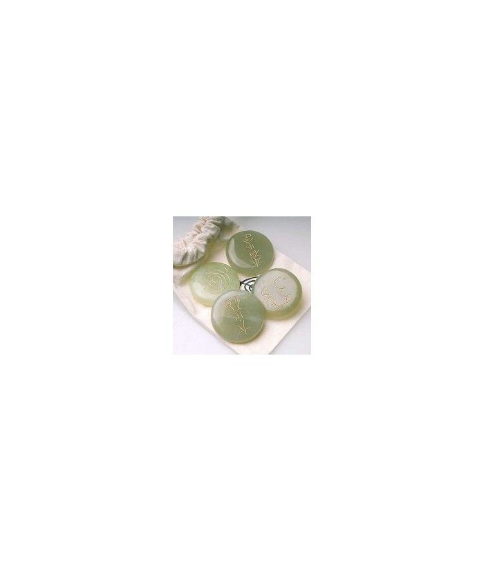 KU.CHAKRA REIKI JADE VERDE SET 4 unds.