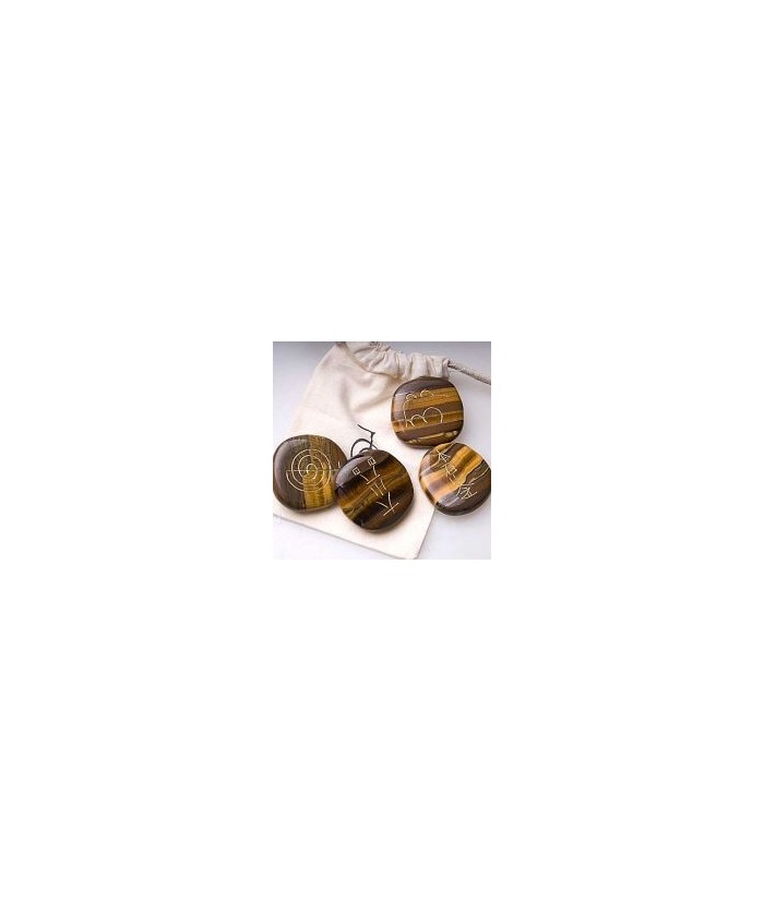 KU.CHAKRA REIKI OJO TIGRE SET 4 unds.