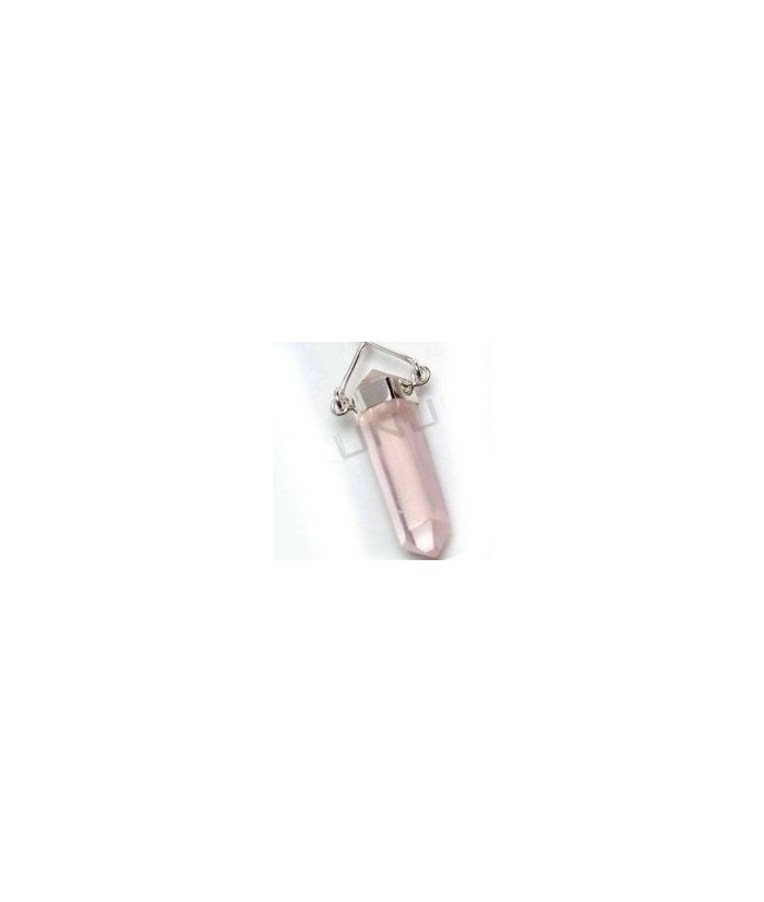 KU.COLGANTE PUNTA BASCULANTE ROSA PLATA
