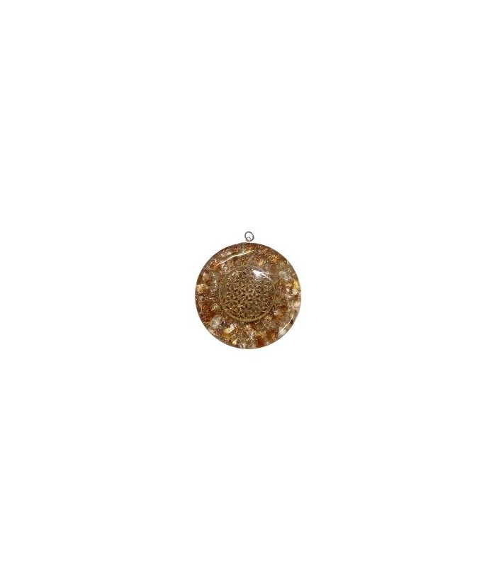 Colgante de Orgonita flor de la vida. Montado en Citrino.
Artículo procedente de India.
ENGARCE PLATA