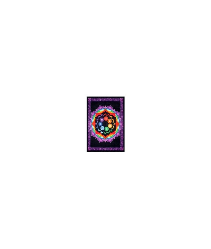  Tela Chakra Arcoiris
Medida: (132 x 193cm)