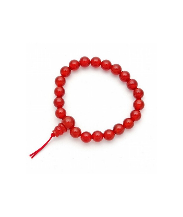 Pulsera de carneola en bolas de 8mm.
Presentada con cartón con el  nombre del mineral y su propiedad.