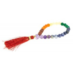 Pulsera-mala 7 chakras
27 cuentas, varias piedras
Made in : India
Mala en sánscrito significa guirnalda de flores. Los malas