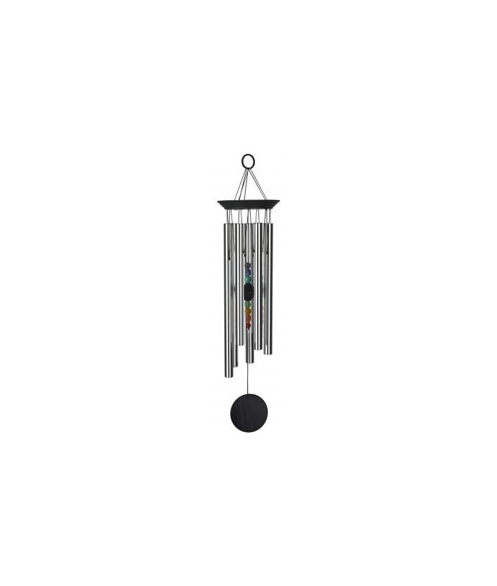 Campana de Viento 7 Chakras Grande
Code: MMCC7L
Afinada en la frecuencia de los chakras, esta campana de viento lleva 7 piedr